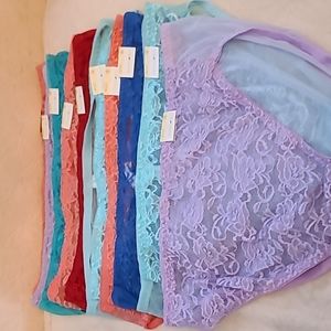 Ten Pairs of Fashion Bug Panties. Hi cut size 12